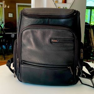 Tumi leather backpack
